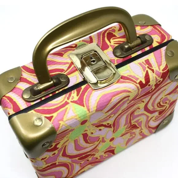 Vintage Saks Fifth Avenue Italy Hard Shell Box Purse Colorful Case - Hey Viv - Picture 2 of 10